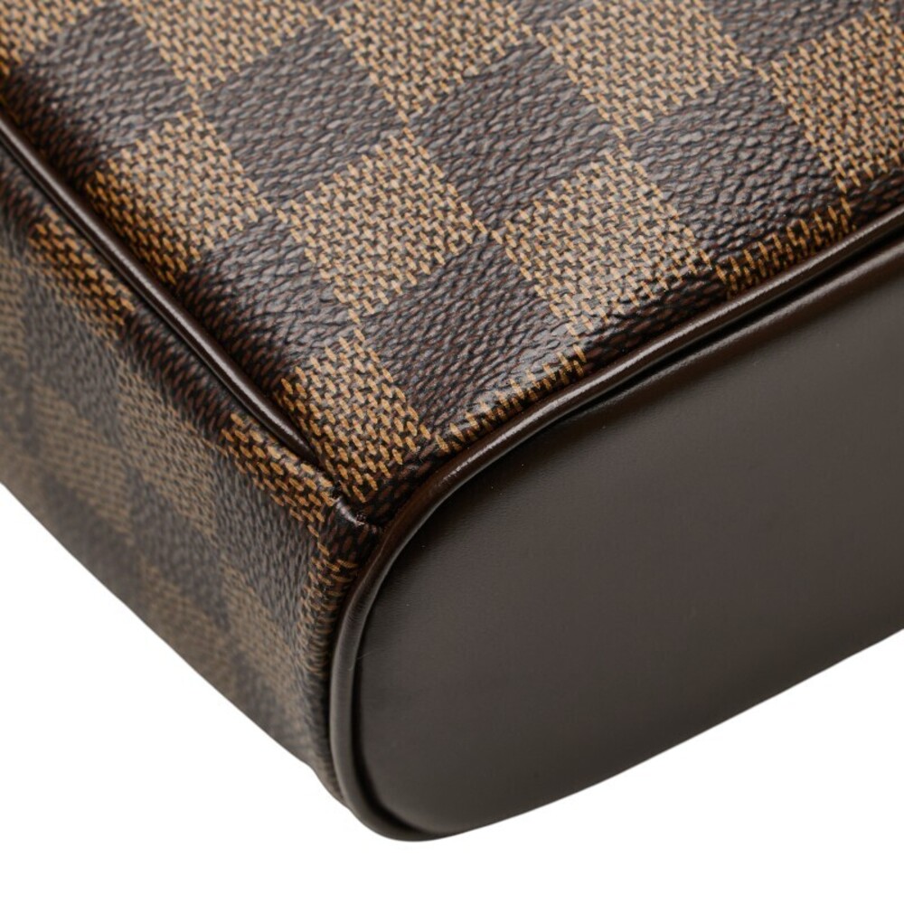 Louis Vuitton Damier Ipanema Hobo Bag Brown Leather - Picture 7 of 10
